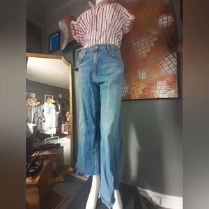 Zara Distressed Classic Blue Women's Jeans